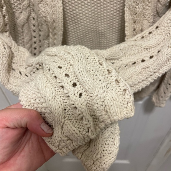 Universal Thread Cream Cardigan with Ruffle Accents - Picture 5 of 6